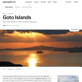 Goto Islands (Japan Guide)