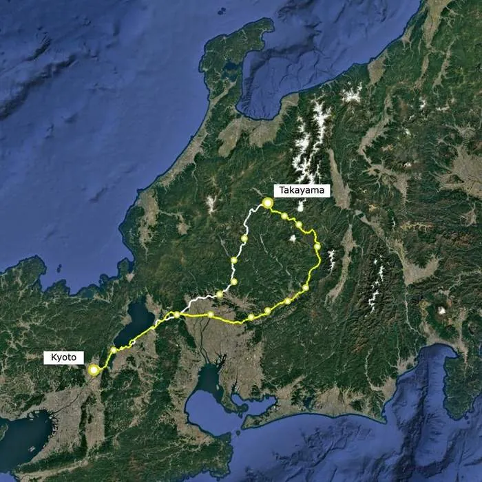 Kyoto ↔︎ Takayama  + The Nakasendo